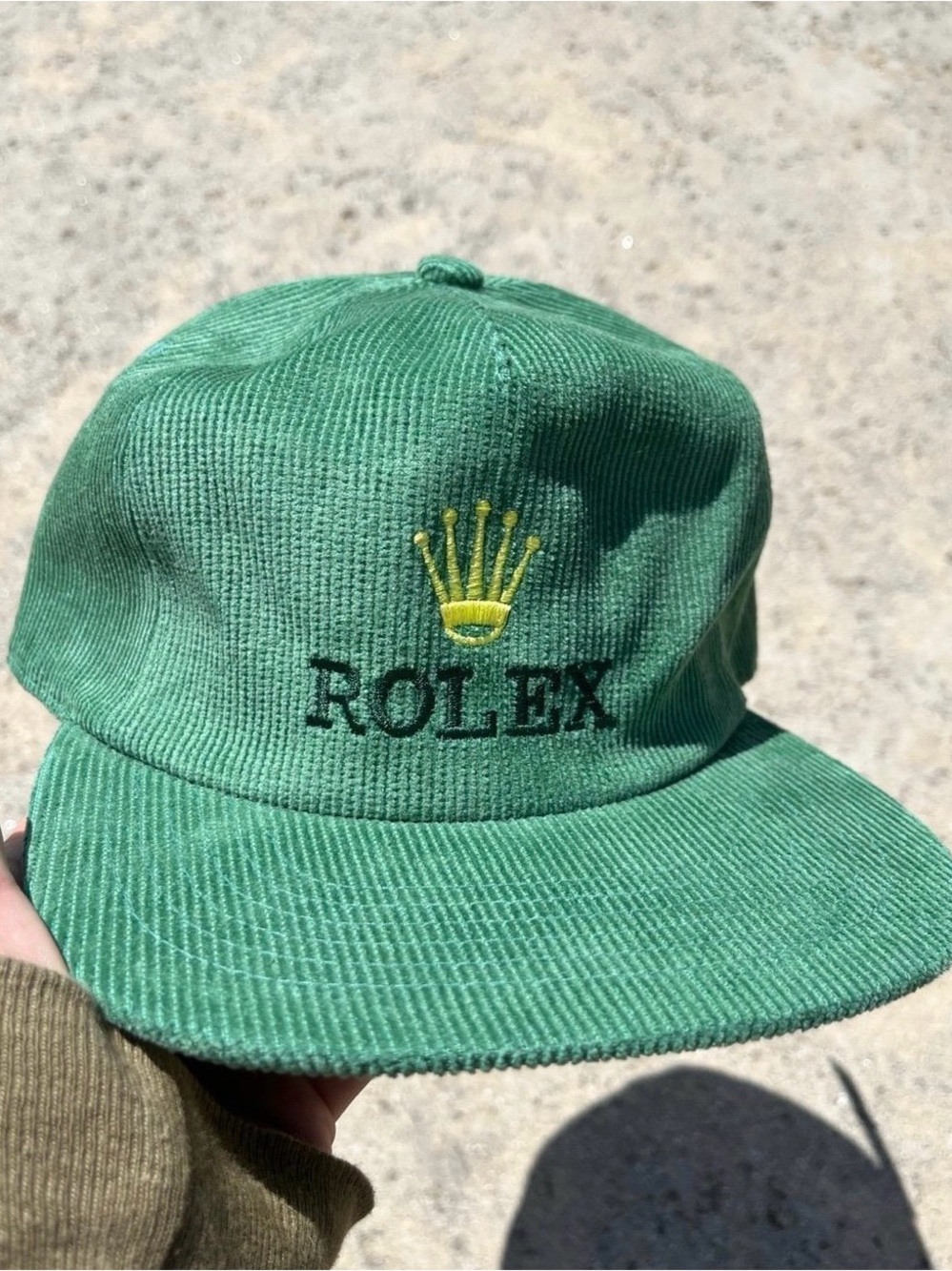 New Embroidered Rolex Corduroy SnapBack